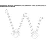 LED hanging lamp made of glass and aluminum Dudesti