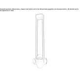 LED hanging lamp made of glass and aluminum Dudesti