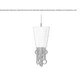 Metalowa lampa wisząca Bozan