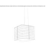 Lampa wisząca ze szkła Murano Annino