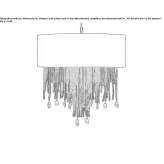 Lampa wisząca z kryształkami Itri