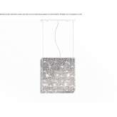 Lampa wisząca z kryształkami Crezancy