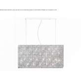Pendant lamp with crystals Crezancy