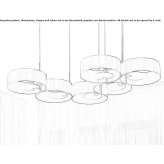 Metalowa lampa wisząca Sucila