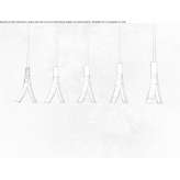 Metal LED hanging lamp Mourenx