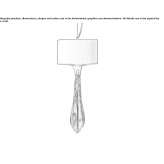 Lampa wisząca z kryształkami Shenley