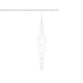 Pendant lamp made of blown glass Salta