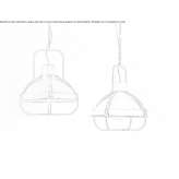 Metal hanging lamp Baturite