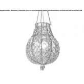Murano glass hanging lamp Diezma