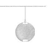 LED hanging lamp made of glass Cervatto