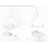 Metalowa lampa wisząca Baturite