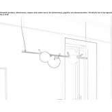 Metalowa lampa wisząca Azenha