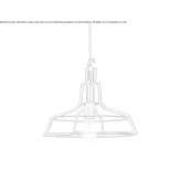 Metal hanging lamp Cisna