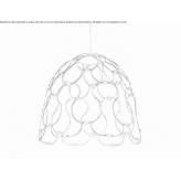Steel LED hanging lamp Abingdon