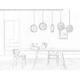 Glass LED pendant lamp with dimmable function Cervatto