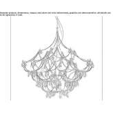 Nickel pendant lamp with Asfour crystals Chioggia