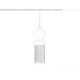Lampa wisząca z metalu, malowana diodami LED Cosio