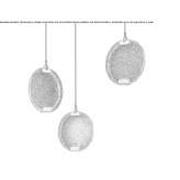 Szklana lampa wisząca LED z funkcją ściemniania Cervatto