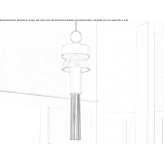 Lampa wisząca z metalu, malowana diodami LED Cosio