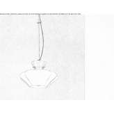 Pendant lamp made of blown glass Atacco
