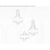 Blown glass chandelier Boussac