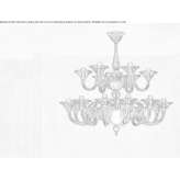 Glass chandelier with crystals Westlock