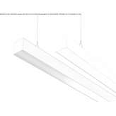 Aluminiowa lampa wisząca LED Apace