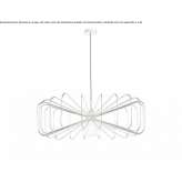 Metalowa lampa wisząca Tebario