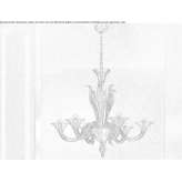 Glass chandelier Eckart
