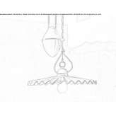 Ceramic hanging lamp Elverta