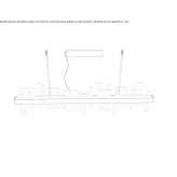 LED hanging lamp made of metal and natural stone Argos