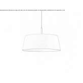 LED fabric pendant lamp Roncola