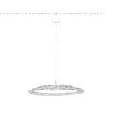 LED hanging lamp made of natural fiber Sandared