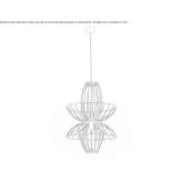 Metalowa lampa wisząca Varias