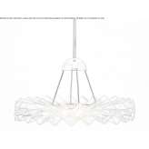 Lampa wisząca LED z metalu i szkła Sumatac