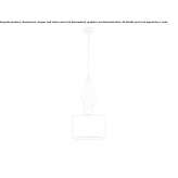 Wooden hanging lamp Gisors