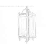 Żarowa mosiężna lampa wisząca Rive