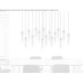 LED hanging lamp made of glass Farliug
