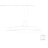 LED hanging lamp made of PMMA Hinte