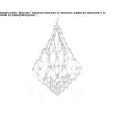 Nickel LED hanging lamp Craiglie