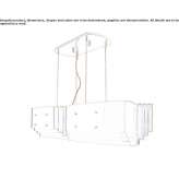 Brass LED hanging lamp Kanalaki