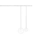 Pendant lamp made of blown glass Katuete