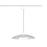 LED hanging lamp made of natural fiber Sandared