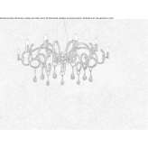 Glass chandelier with crystals Mairana