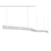 Crystal LED hanging lamp Tapilula