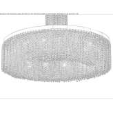 Żarówkowa, chromowana lampa wisząca z kryształkami Palanca
