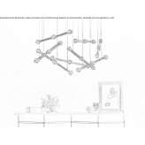 Metalowa lampa wisząca LED Oviglio