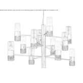 LED fabric chandelier Sluiskil