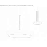 Metal LED hanging lamp Caniezza
