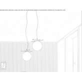 Lampa wisząca ze szkła Murano Azenha